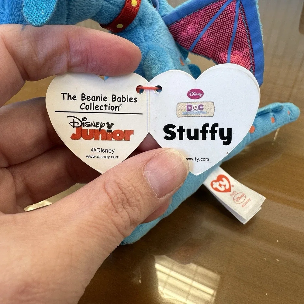 Ty Beanie Baby💜STUFFY‎ THE DRAGON DISNEY DOC MCSTUFFINS
